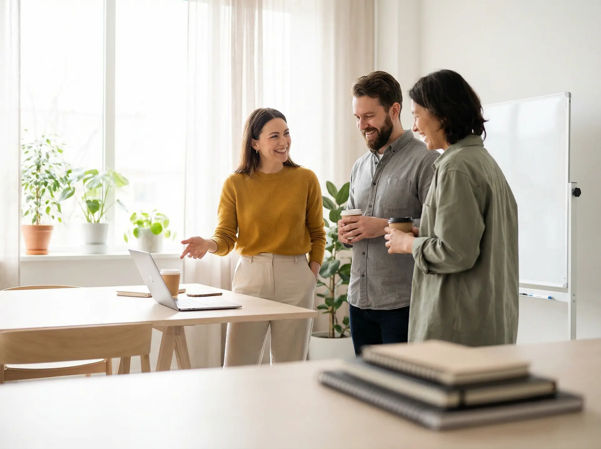 HOA board members in a friendly meeting